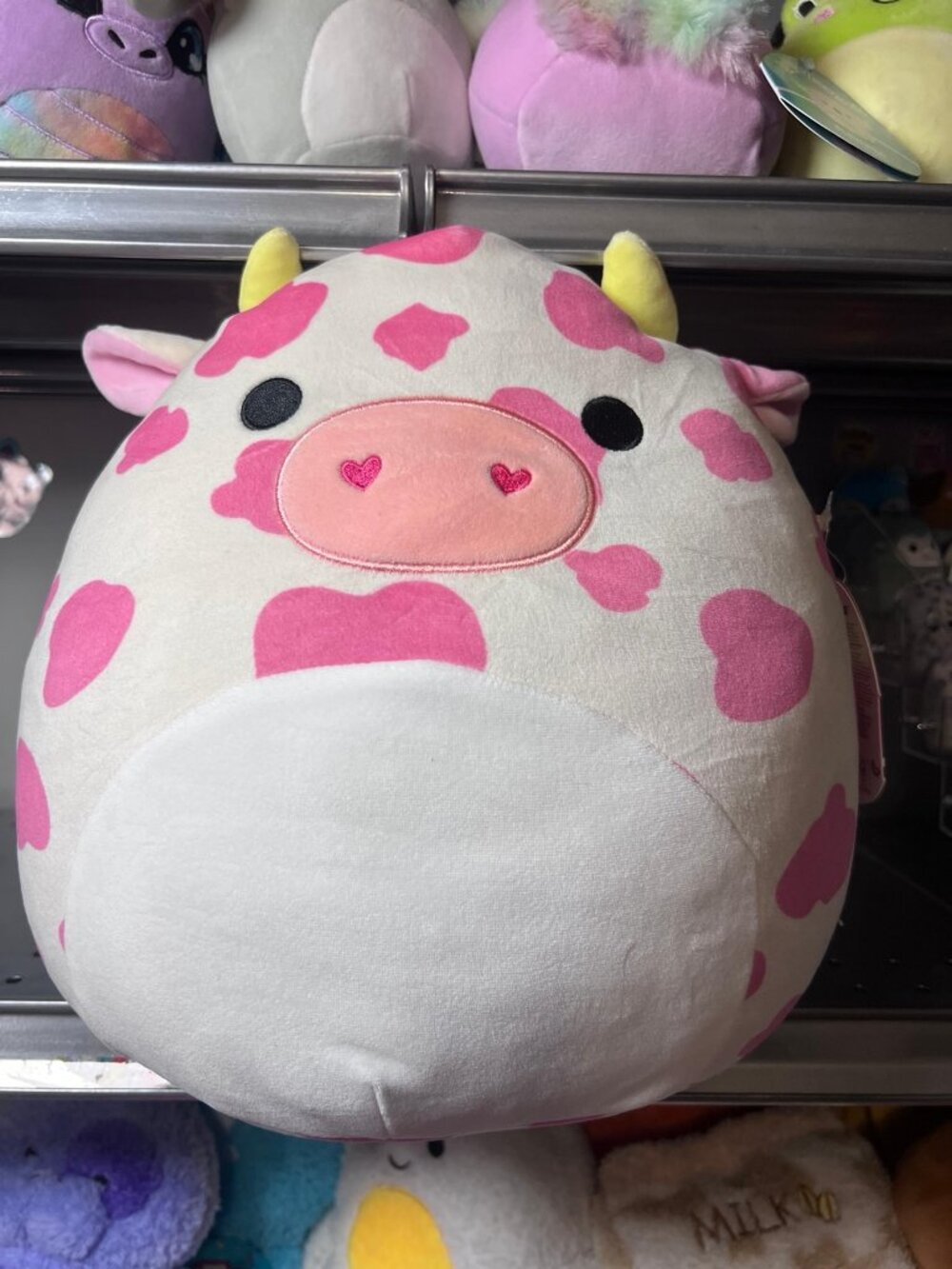 NEW VERSION Squishmallow Pink Cow Evangelica 12β Valentines Day Rare NEW